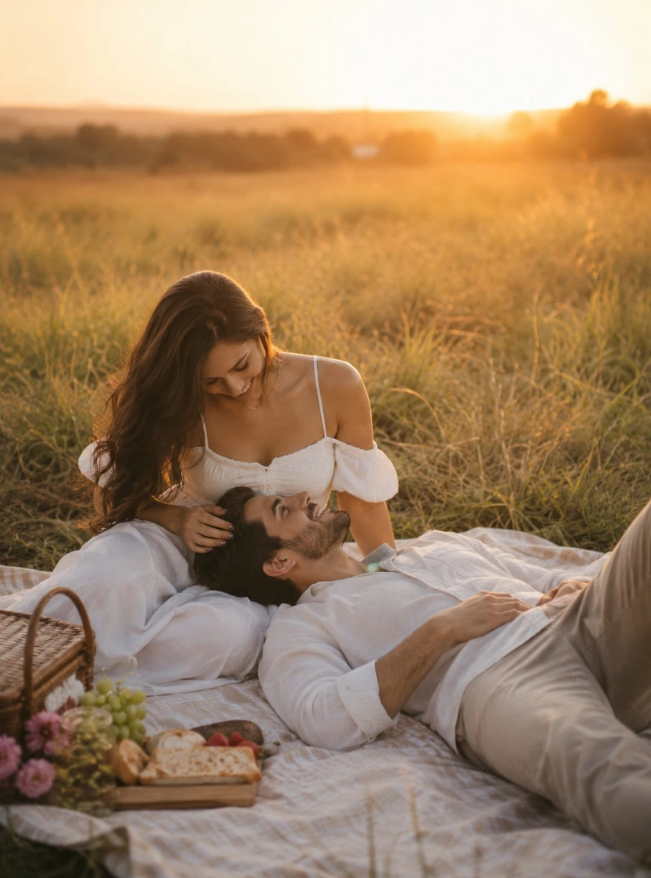 Casal fotografado em preto e branco na praia